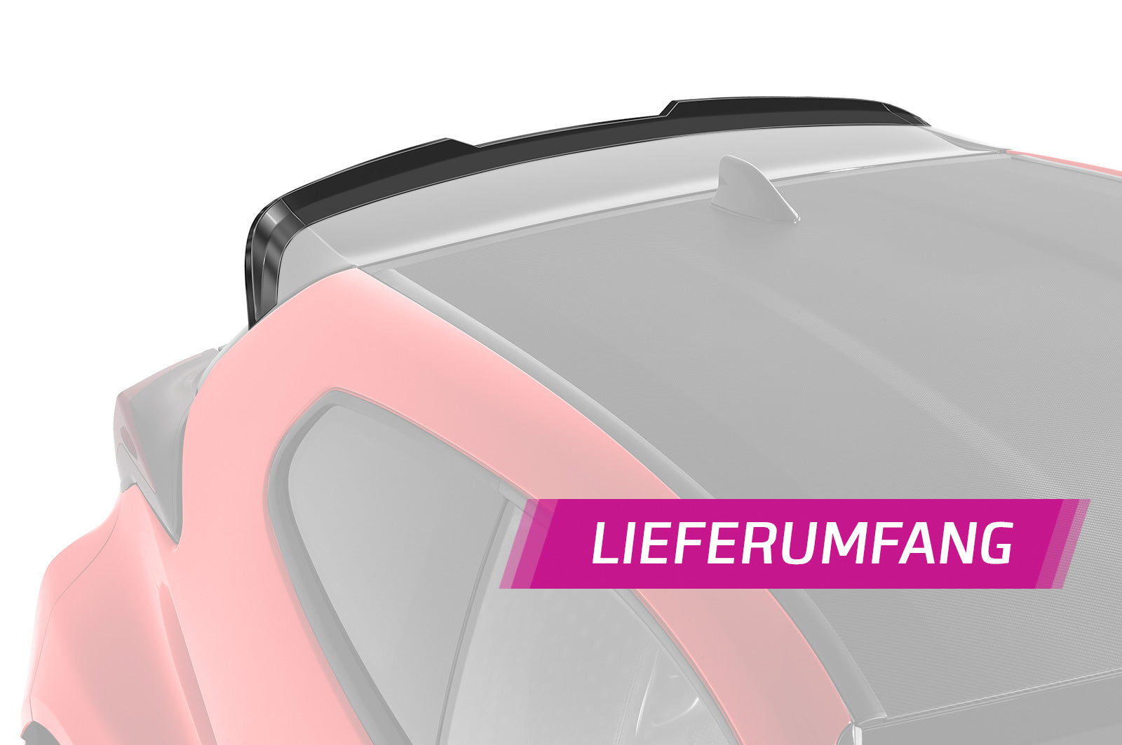 CSR Heckspoiler | Heckflügel mit ABE für Toyota GR Yaris (XP21) HF844-G Glossy schwarz Hochglanz (keine Lackierung erforderlich)