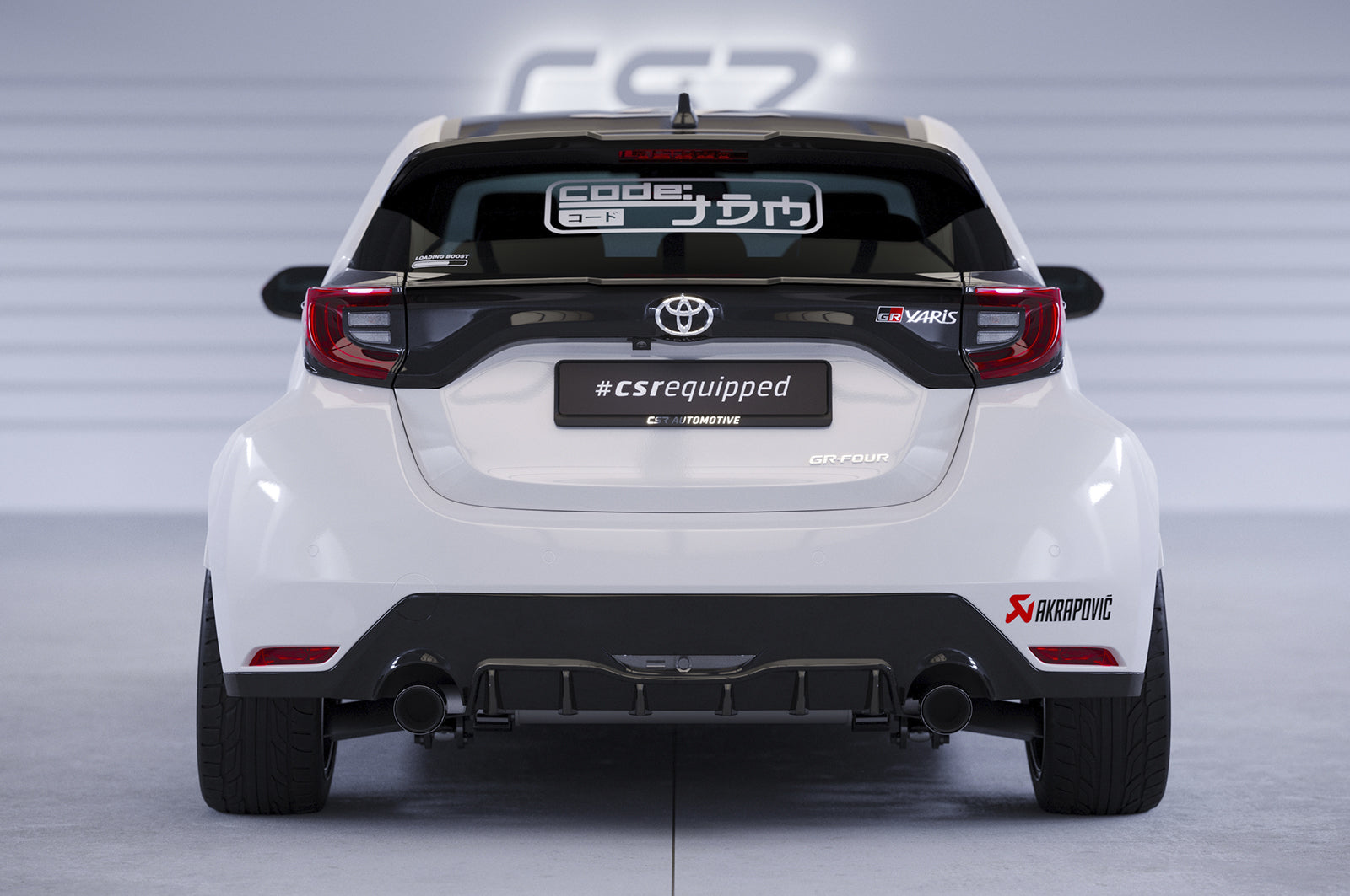 CSR Heckspoiler | Heckflügel mit ABE für Toyota GR Yaris (Typ XP21) HF845-L Unlackiert roh (Lackierung erforderlich)