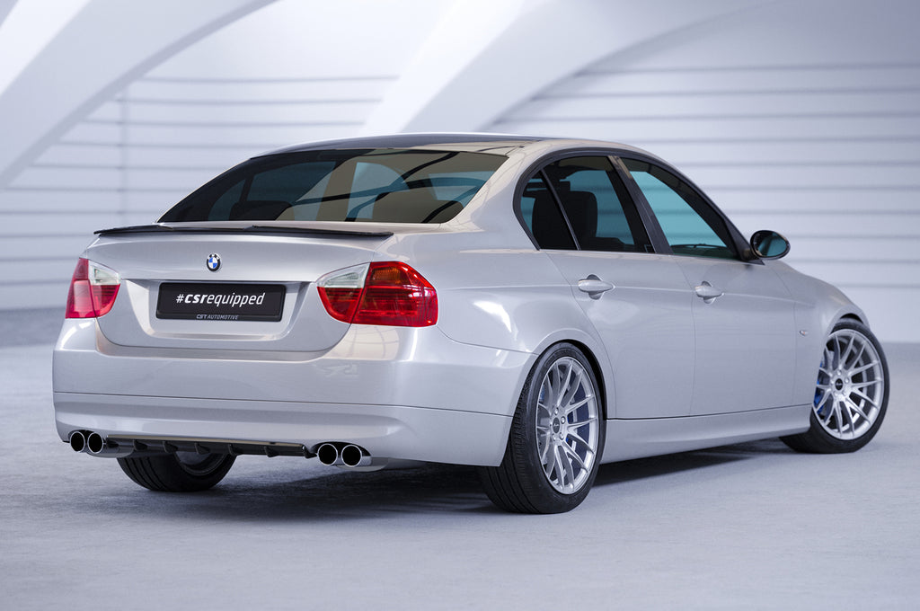 CSR Heckspoiler | Heckflügel mit ABE für BMW 3er E90 Limousine HF846-C Carbon Look Hochglanz (keine Lackierung erforderlich)
