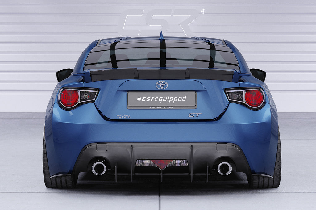 CSR Heckspoiler | Heckflügel mit ABE für Toyota GT86 HF848-C Carbon Look Hochglanz (keine Lackierung erforderlich)