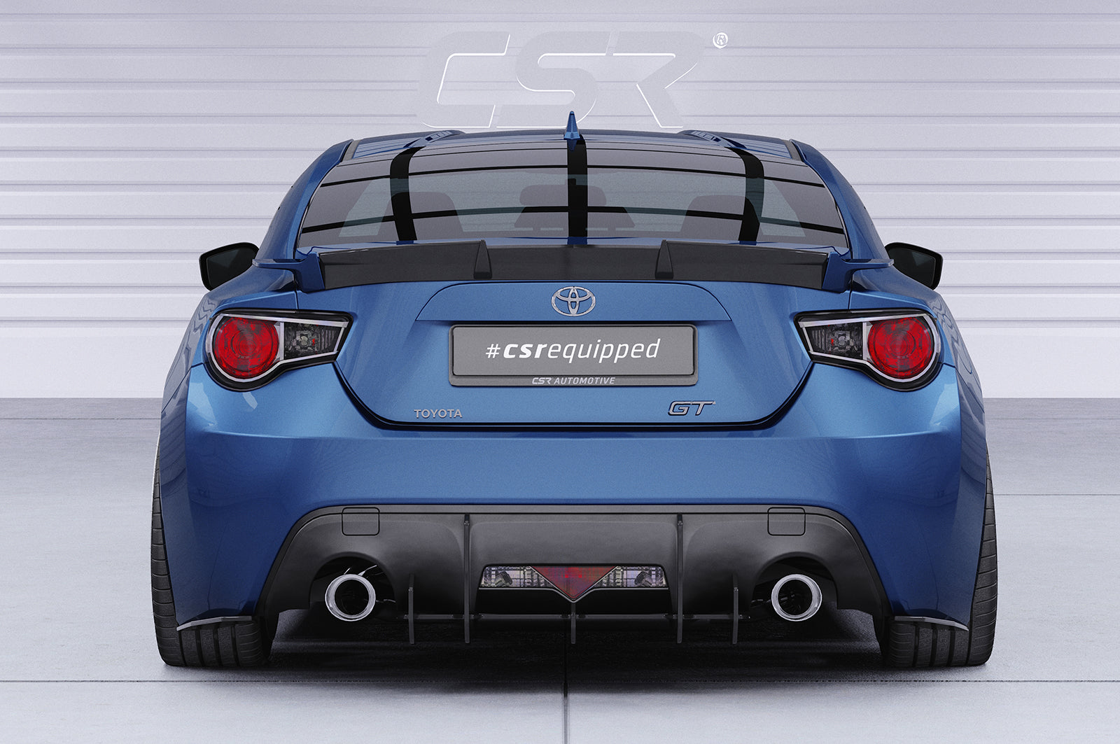 CSR Heckspoiler | Heckflügel mit ABE für Toyota GT86 HF848-C Carbon Look Hochglanz (keine Lackierung erforderlich)