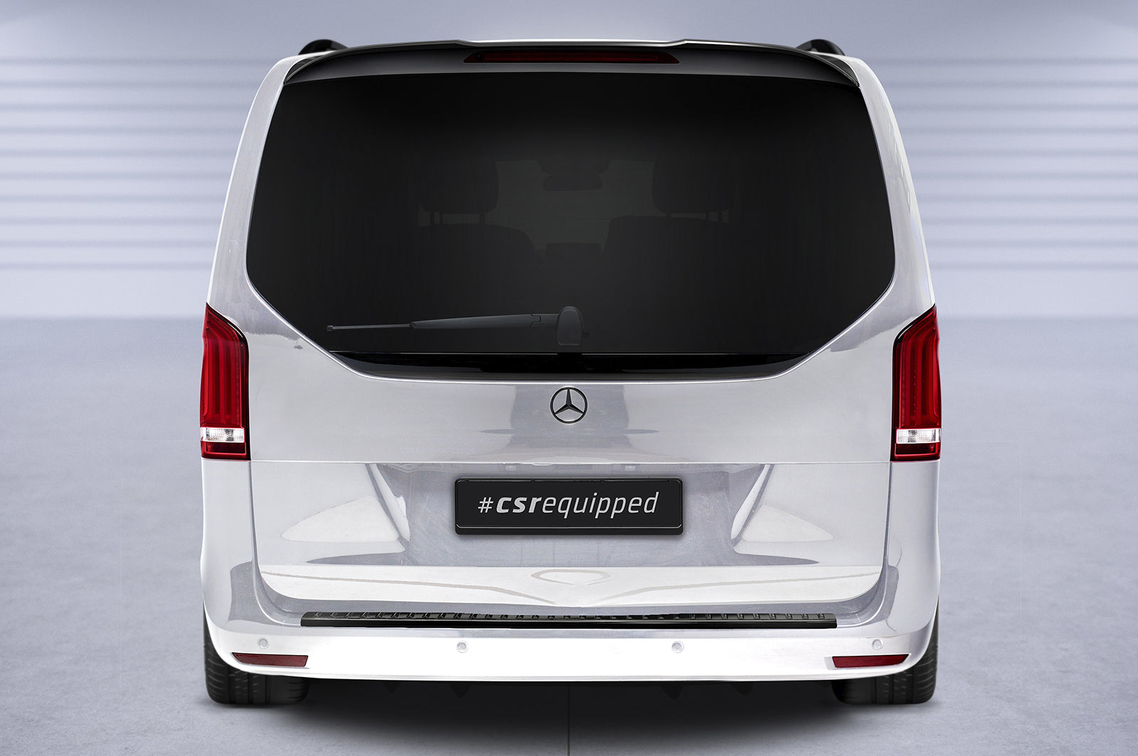 CSR Heckspoiler | Heckflügel mit ABE für Mercedes-Benz V-Klasse (447) HF849-S Strukturiert schwarz matt (keine Lackierung erforderlich)