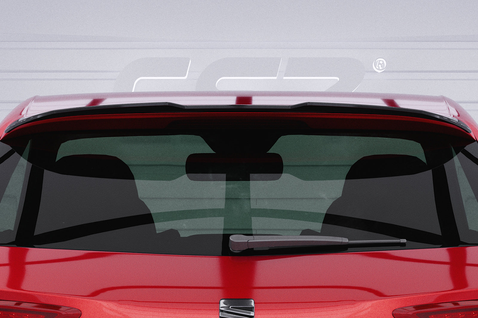 CSR Heckspoiler | Heckflügel mit ABE für Seat Leon 3 (Typ 5F) Cupra HF851-S Strukturiert schwarz matt (keine Lackierung erforderlich)