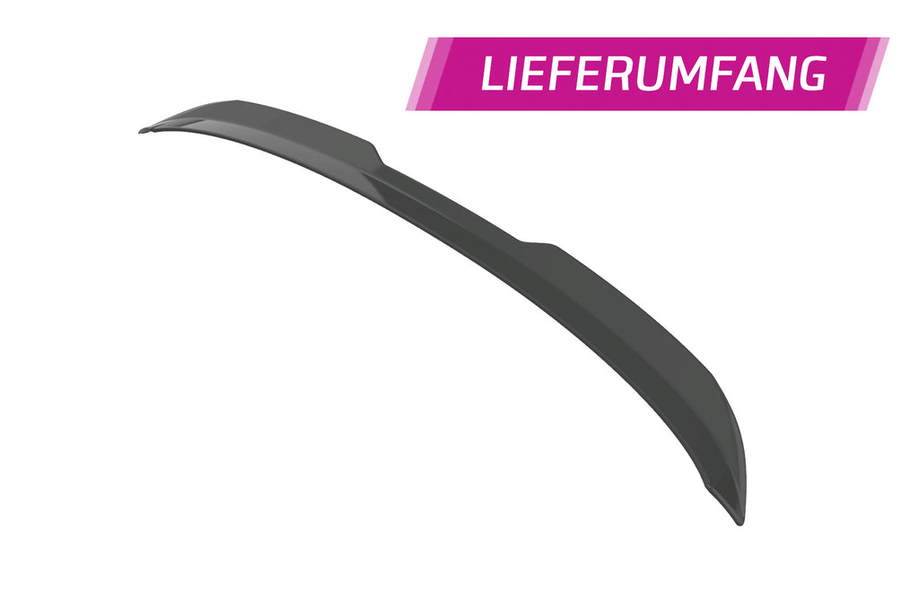 CSR Heckspoiler | Heckflügel mit ABE für Seat Leon 3 (Typ 5F) Cupra HF851-S Strukturiert schwarz matt (keine Lackierung erforderlich)