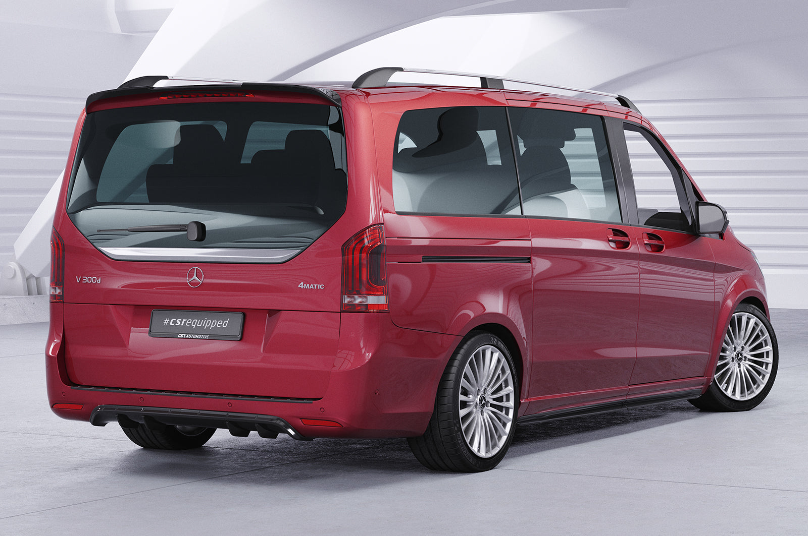 CSR Heckspoiler | Heckflügel mit ABE für Mercedes-Benz V-Klasse 447 AMG-Line HF852-L Unlackiert roh (Lackierung erforderlich)