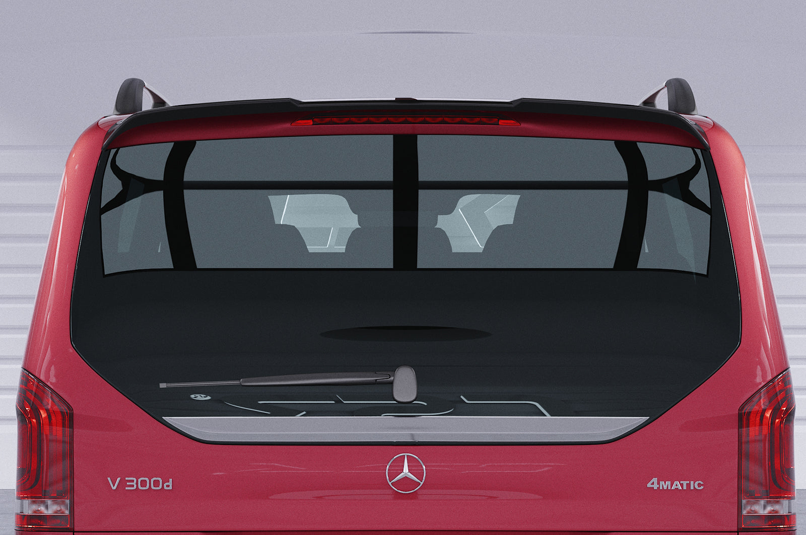 CSR Heckspoiler | Heckflügel mit ABE für Mercedes-Benz V-Klasse 447 AMG-Line HF852-S Strukturiert schwarz matt (keine Lackierung erforderlich)