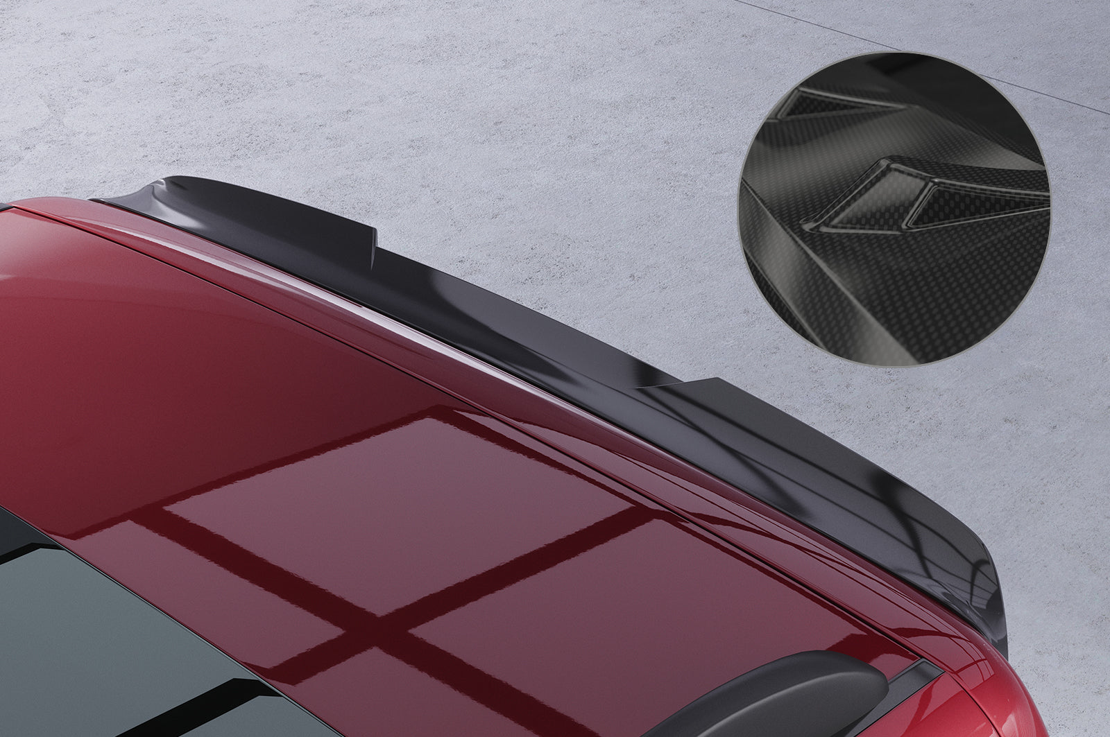 CSR Heckspoiler | Heckflügel mit ABE für Mercedes-Benz V-Klasse 447 AMG-Line HF852-C Carbon Look Hochglanz (keine Lackierung erforderlich)