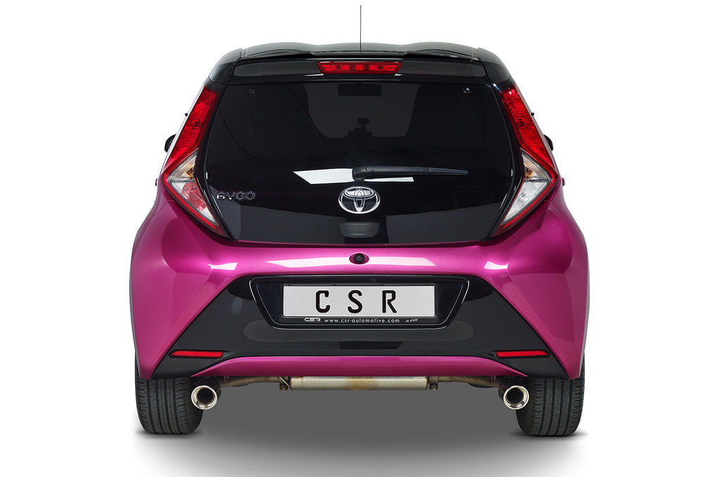 CSR Heckspoiler | Heckflügel mit ABE für Toyota Aygo 2 HF853-L Lackierung erforderlich (unlackiert roh)