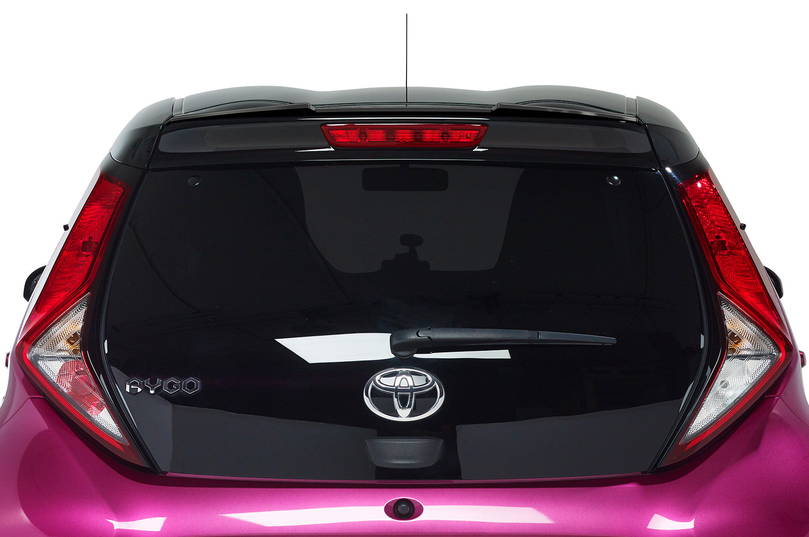 CSR Heckspoiler | Heckflügel mit ABE für Toyota Aygo 2 HF853-L Unlackiert roh (Lackierung erforderlich)