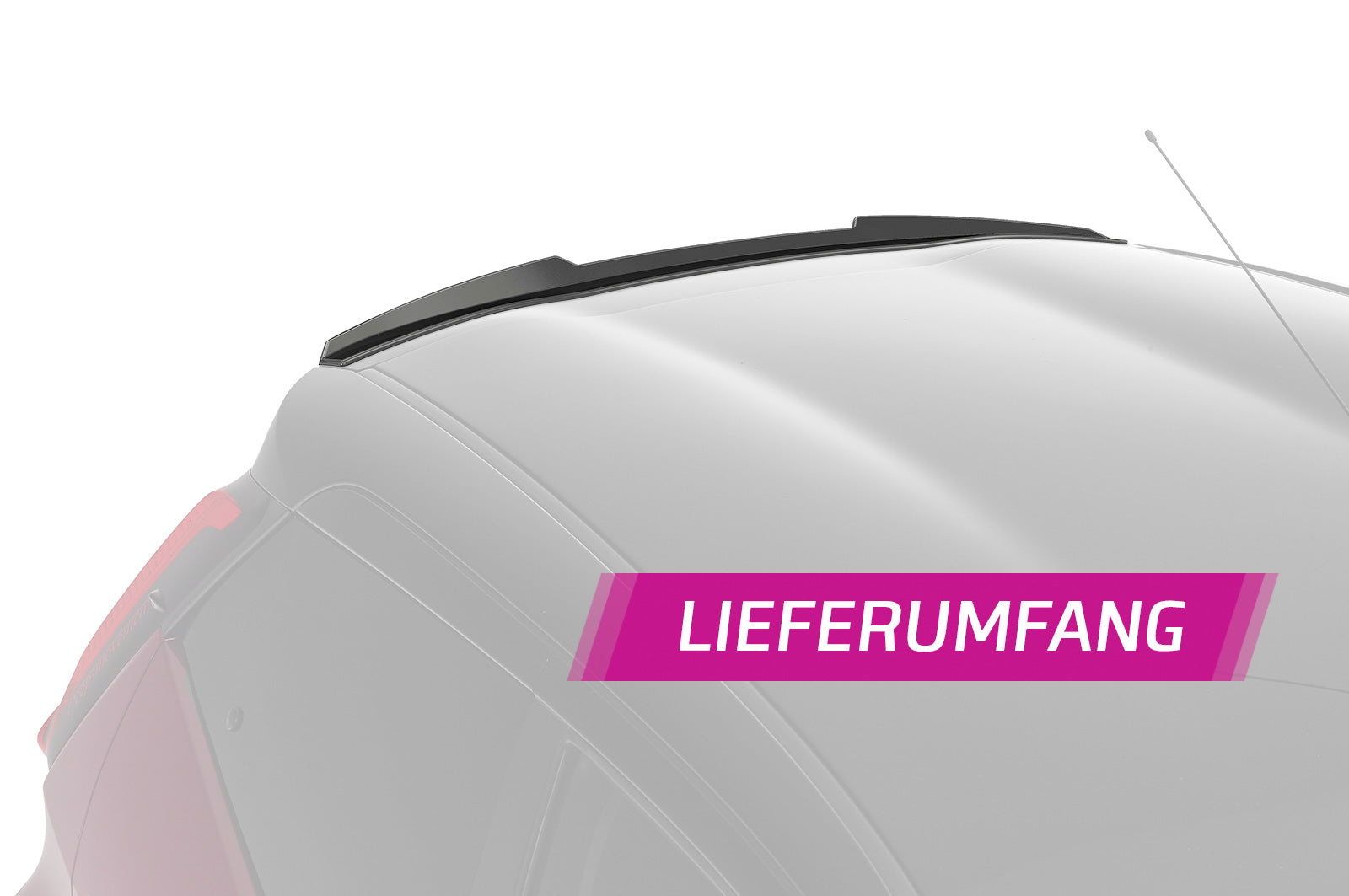 CSR Heckspoiler | Heckflügel mit ABE für Toyota Aygo 2 HF853-S Strukturiert schwarz matt (keine Lackierung erforderlich)