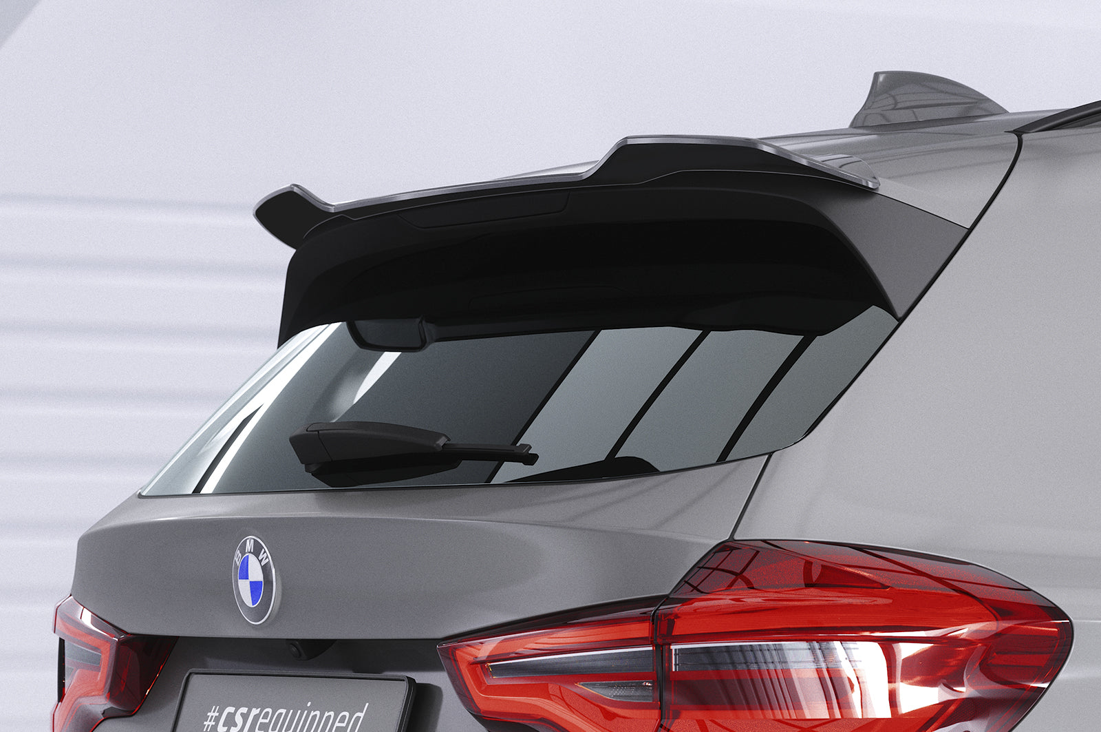 CSR Heckspoiler | Heckflügel mit ABE für BMW X3 G01/ iX3 G08 HF854-C Carbon Look Hochglanz (keine Lackierung erforderlich)