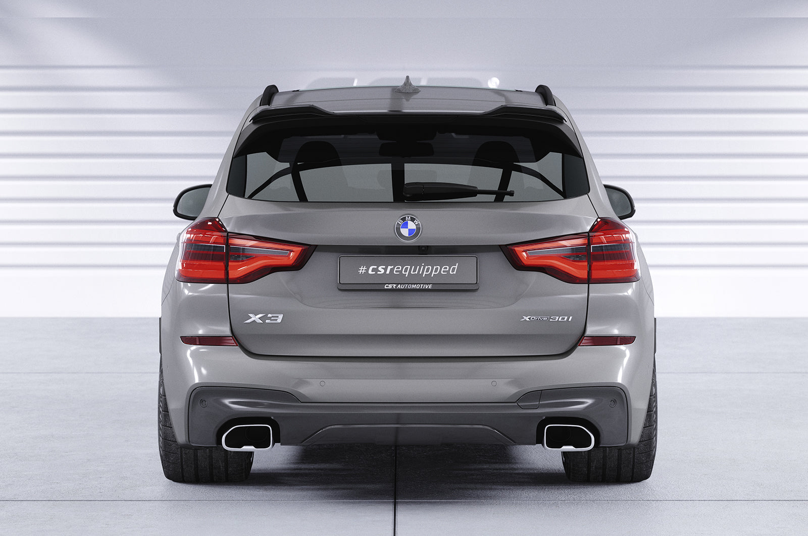 CSR Heckspoiler | Heckflügel mit ABE für BMW X3 G01/ iX3 G08 HF854-C Carbon Look Hochglanz (keine Lackierung erforderlich)