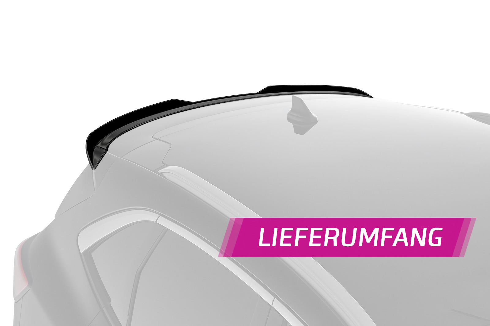 CSR Heckspoiler | Heckflügel mit ABE für Ford Kuga 3 HF855-C Carbon Look Hochglanz (keine Lackierung erforderlich)