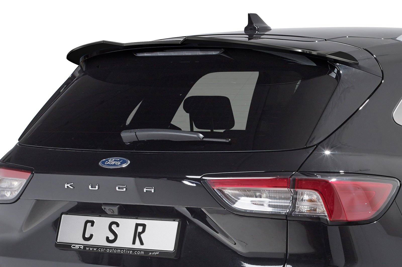 CSR Heckspoiler | Heckflügel mit ABE für Ford Kuga 3 HF855-C Carbon Look Hochglanz (keine Lackierung erforderlich)