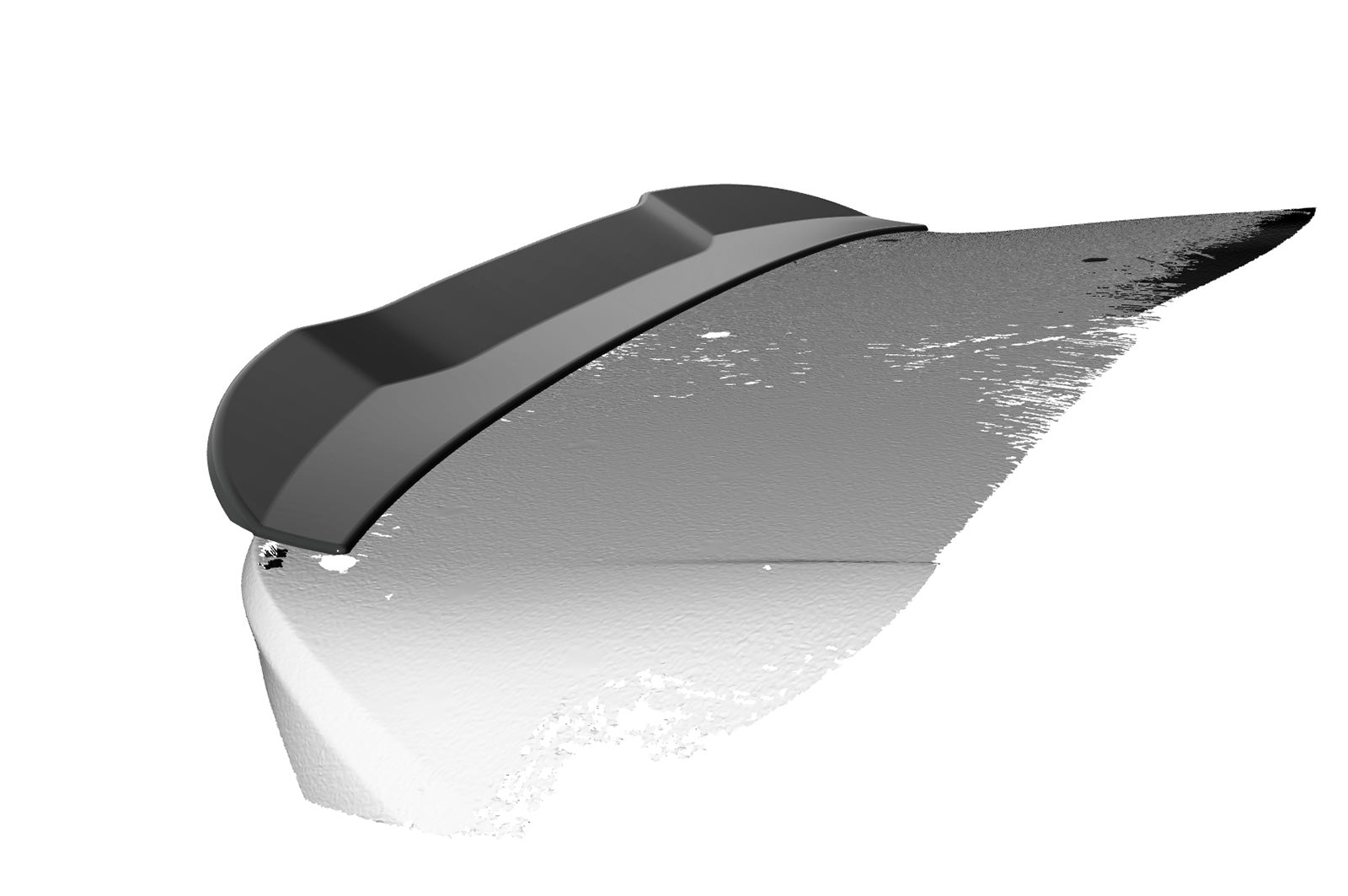 CSR Heckspoiler | Heckflügel mit ABE für Volvo V40 HF857-S strukturiert schwarz matt (keine Lackierung erforderlich)