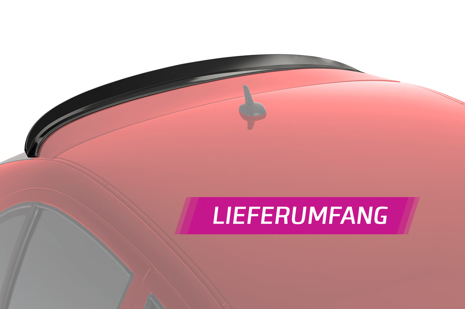 CSR Heckspoiler | Heckflügel mit ABE für Seat Leon 1 (Typ 1M1) Cupra/ FR HF858-L Unlackiert roh (Lackierung erforderlich)
