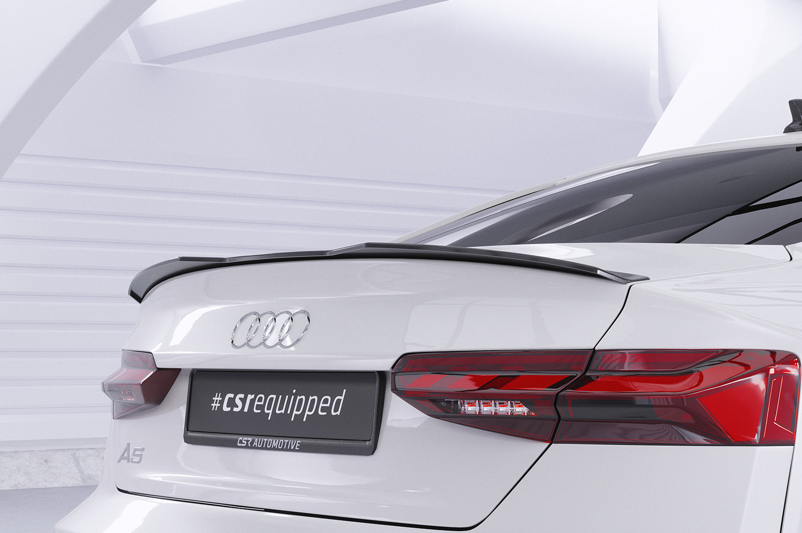 CSR Heckspoiler | Heckflügel mit ABE für Audi A5 (F5) Sportback HF859-C Carbon Look Hochglanz (keine Lackierung erforderlich)