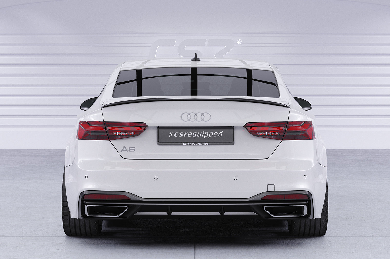 CSR Heckspoiler | Heckflügel mit ABE für Audi A5 (F5) Sportback HF859-C Carbon Look Hochglanz (keine Lackierung erforderlich)