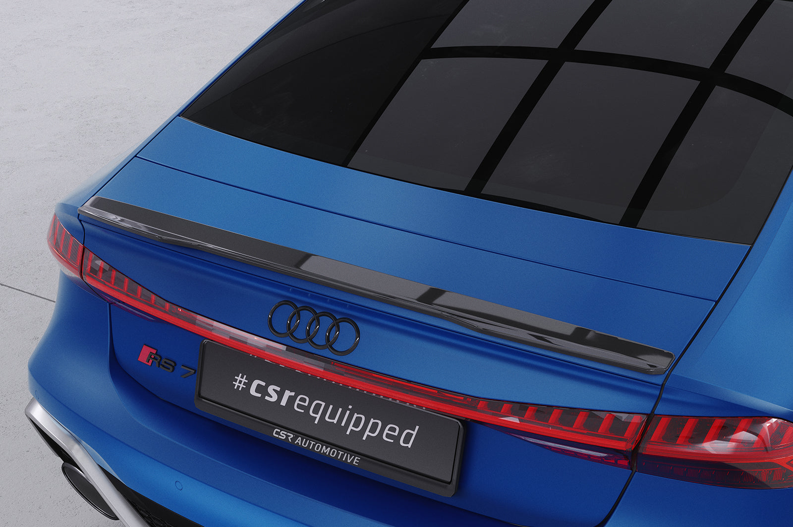 CSR Heckspoiler | Heckflügel mit ABE für Audi A7/S7/RS7 (C8) Sportback HF860-C Carbon Look Hochglanz (keine Lackierung erforderlich)