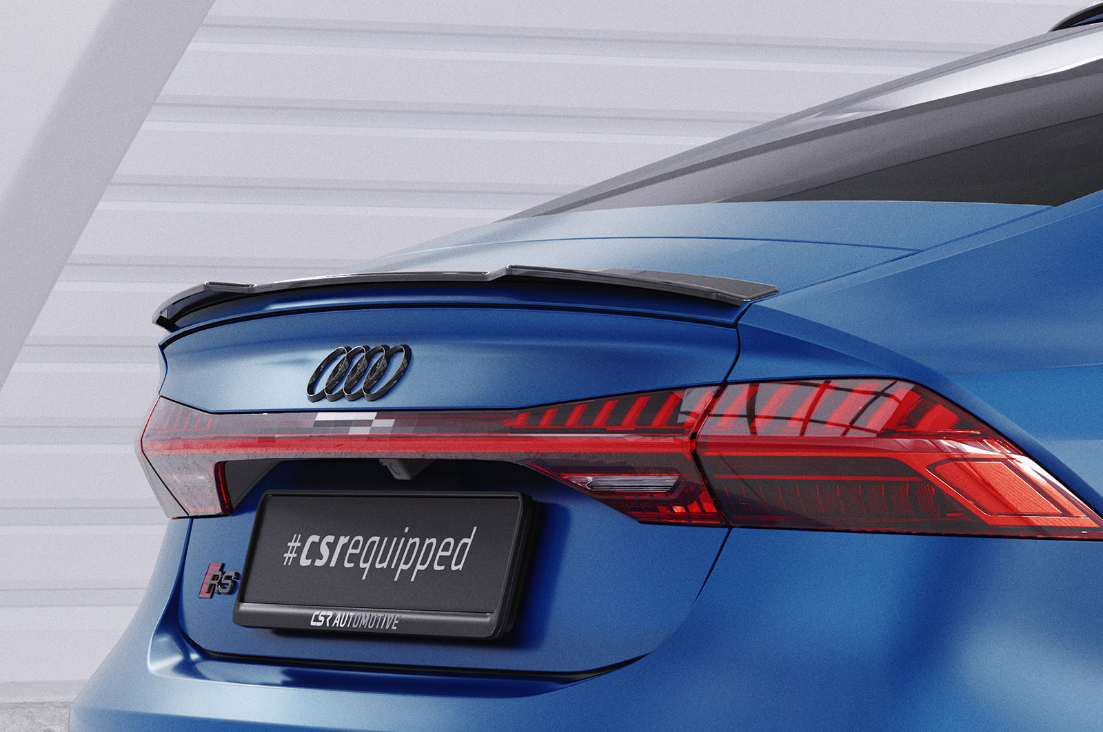 CSR Heckspoiler | Heckflügel mit ABE für Audi A7/S7/RS7 (C8) Sportback HF860-C Carbon Look Hochglanz (keine Lackierung erforderlich)