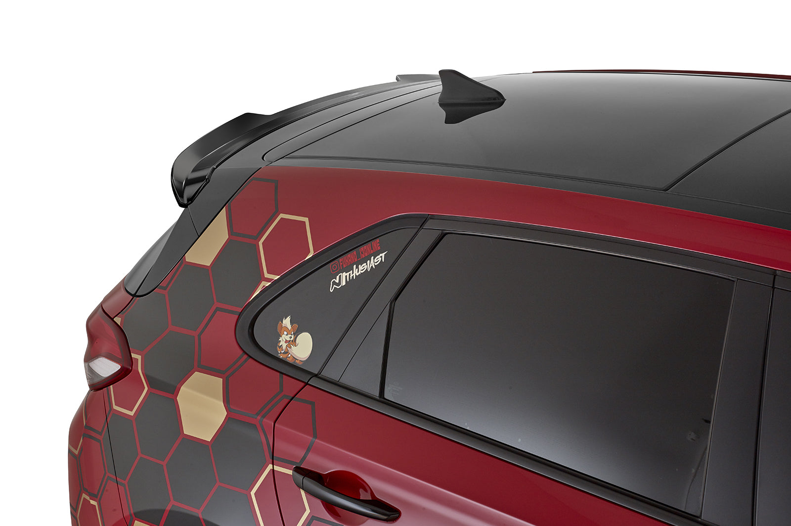 CSR Heckspoiler | Heckflügel mit ABE für Hyundai I30 (PD) Schrägheck HF862-S Strukturiert schwarz matt (keine Lackierung erforderlich)