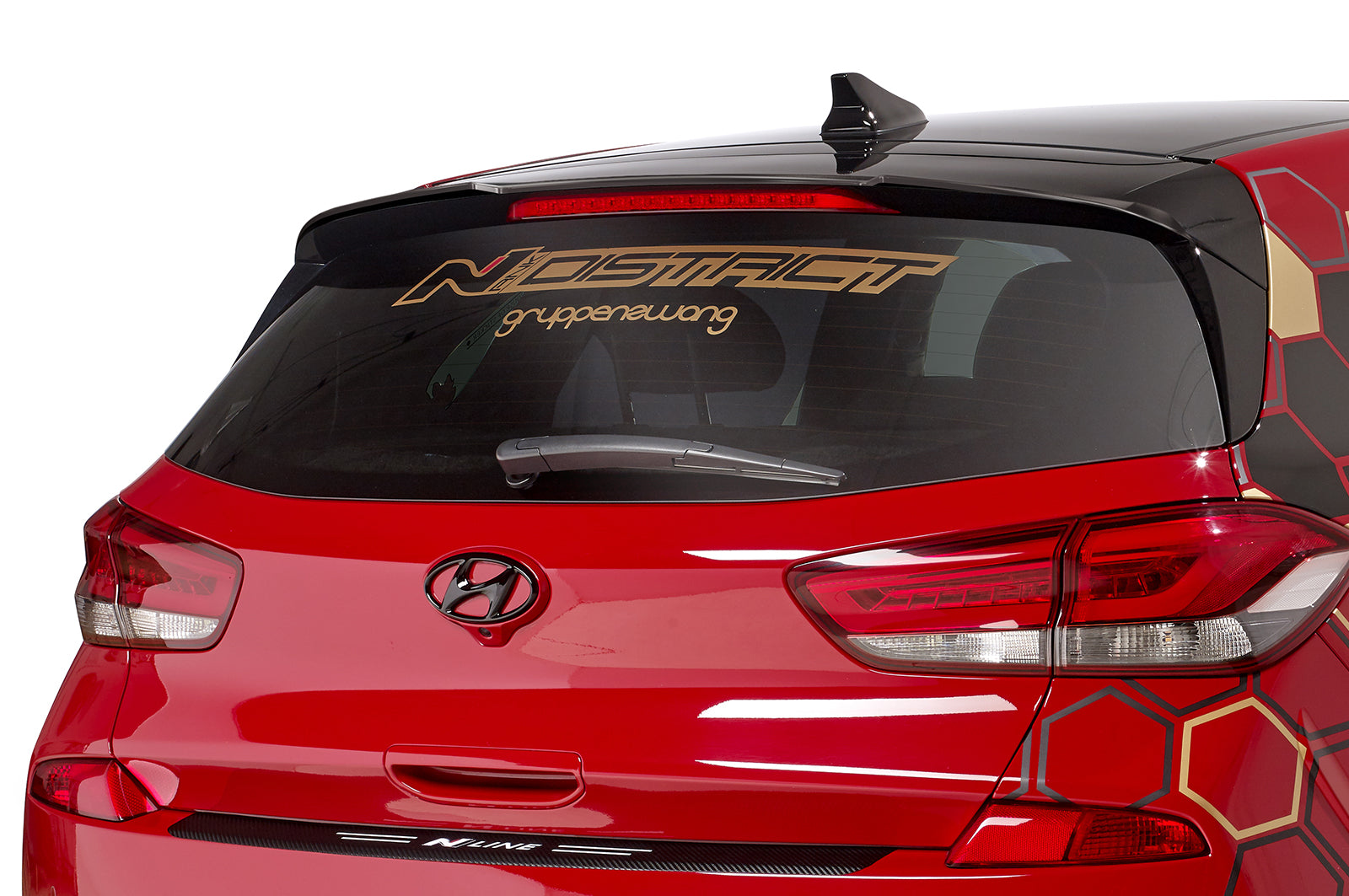 CSR Heckspoiler | Heckflügel mit ABE für Hyundai I30 (PD) Schrägheck HF862-S Strukturiert schwarz matt (keine Lackierung erforderlich)