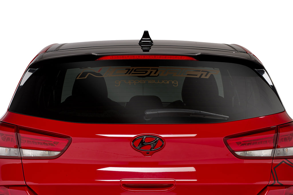 CSR Heckspoiler | Heckflügel mit ABE für Hyundai I30 (PD) Schrägheck HF862-L Unlackiert roh (Lackierung erforderlich)