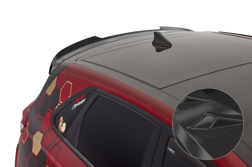 CSR Heckspoiler | Heckflügel mit ABE für Hyundai I30 (PD) Schrägheck HF862-C Carbon Look Hochglanz (keine Lackierung erforderlich)