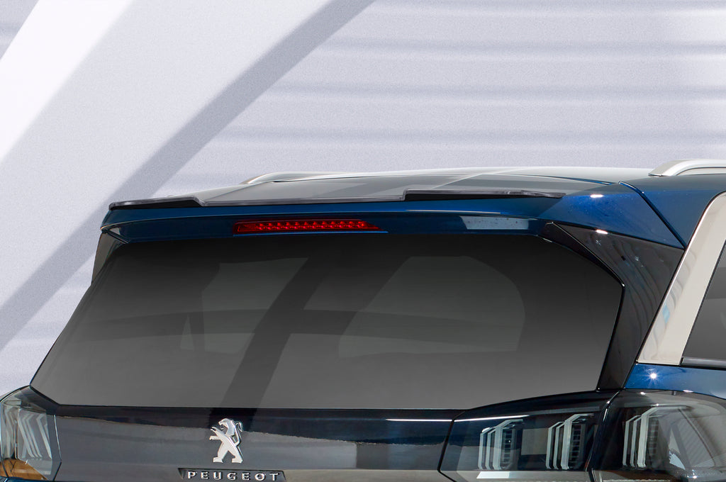 CSR Heckspoiler | Heckflügel mit ABE für Peugeot 5008 (2. Gen) HF865-L Unlackiert roh (Lackierung erforderlich)
