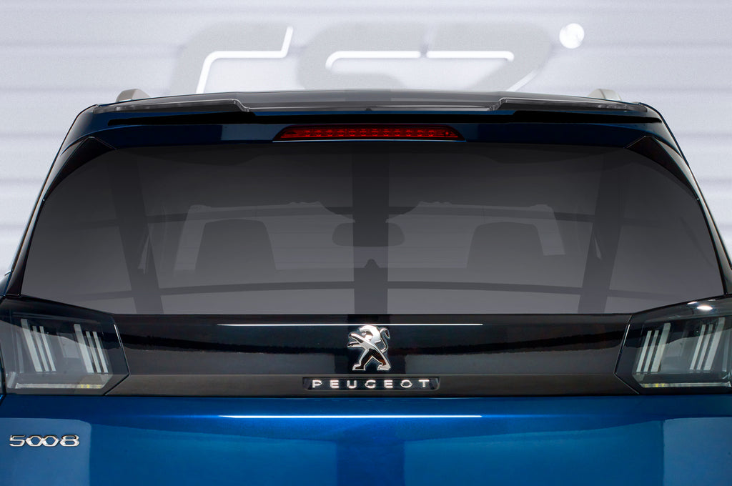 CSR Heckspoiler | Heckflügel mit ABE für Peugeot 5008 (2. Gen) HF865-L Unlackiert roh (Lackierung erforderlich)