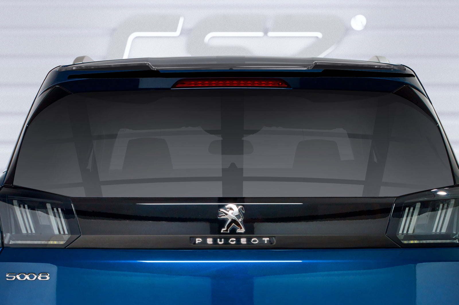CSR Heckspoiler | Heckflügel mit ABE für Peugeot 5008 (2. Gen) HF865-L Unlackiert roh (Lackierung erforderlich)