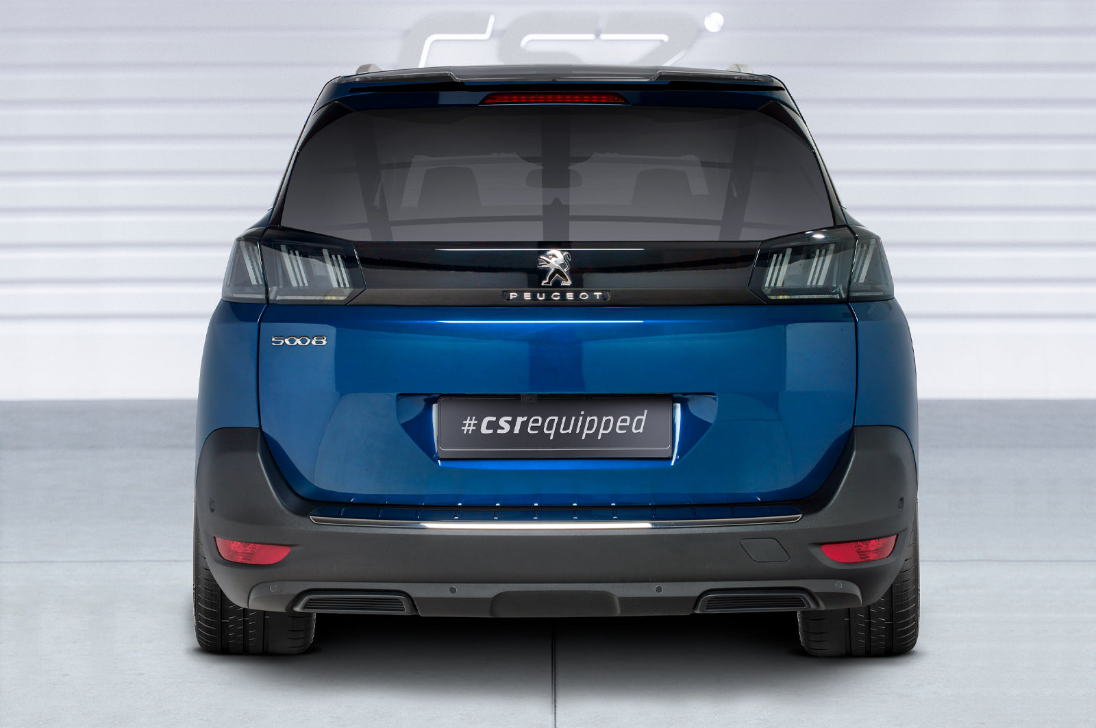 CSR Heckspoiler | Heckflügel mit ABE für Peugeot 5008 (2. Gen) HF865-L Unlackiert roh (Lackierung erforderlich)