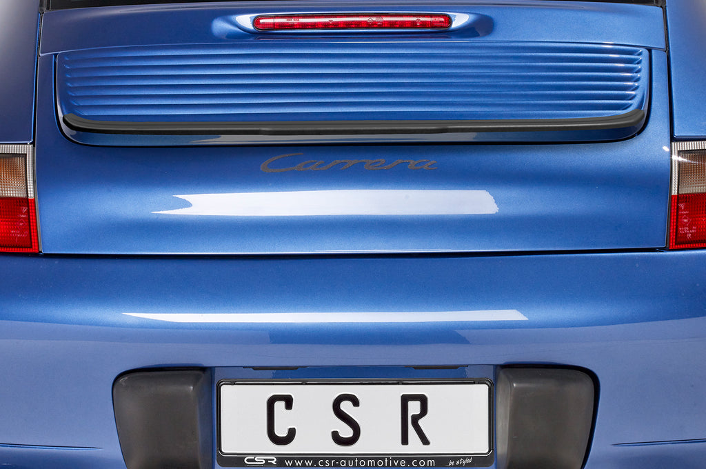 CSR Heckspoiler | Heckflügel mit ABE für Porsche 911/996 HF868-S Strukturiert schwarz matt (keine Lackierung erforderlich)