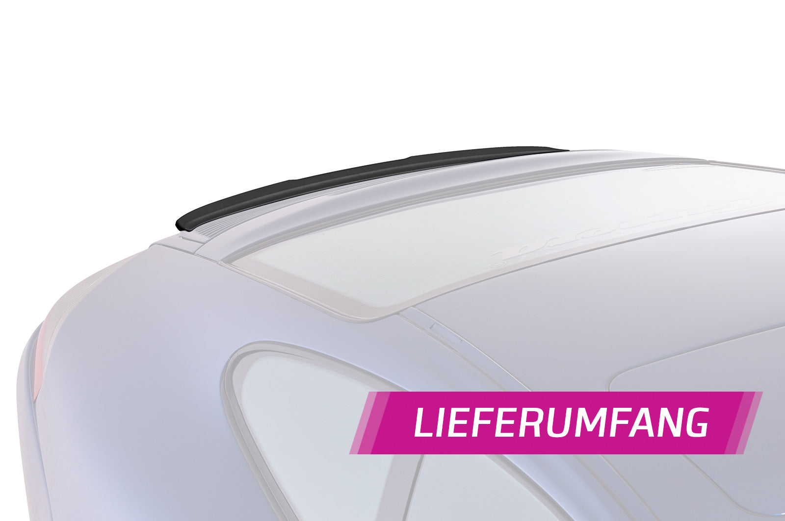 CSR Heckspoiler | Heckflügel mit ABE für Porsche 911/996 HF868-S Strukturiert schwarz matt (keine Lackierung erforderlich)
