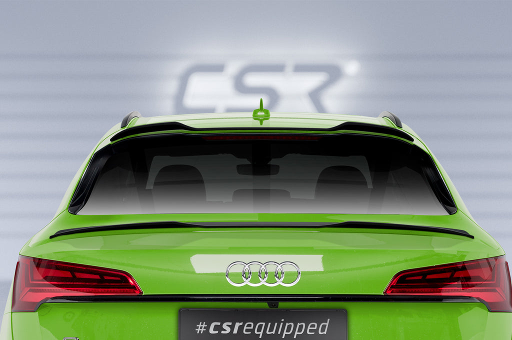 CSR Heckspoiler | Heckflügel mit ABE für Audi Q5 (FYT) Sportback HF871-S Strukturiert schwarz matt (keine Lackierung erforderlich)