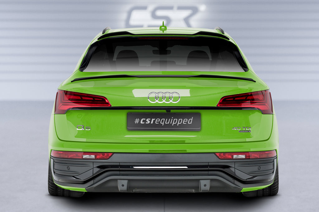 CSR Heckspoiler | Heckflügel mit ABE für Audi Q5 (FYT) Sportback HF872-S Strukturiert schwarz matt (keine Lackierung erforderlich)