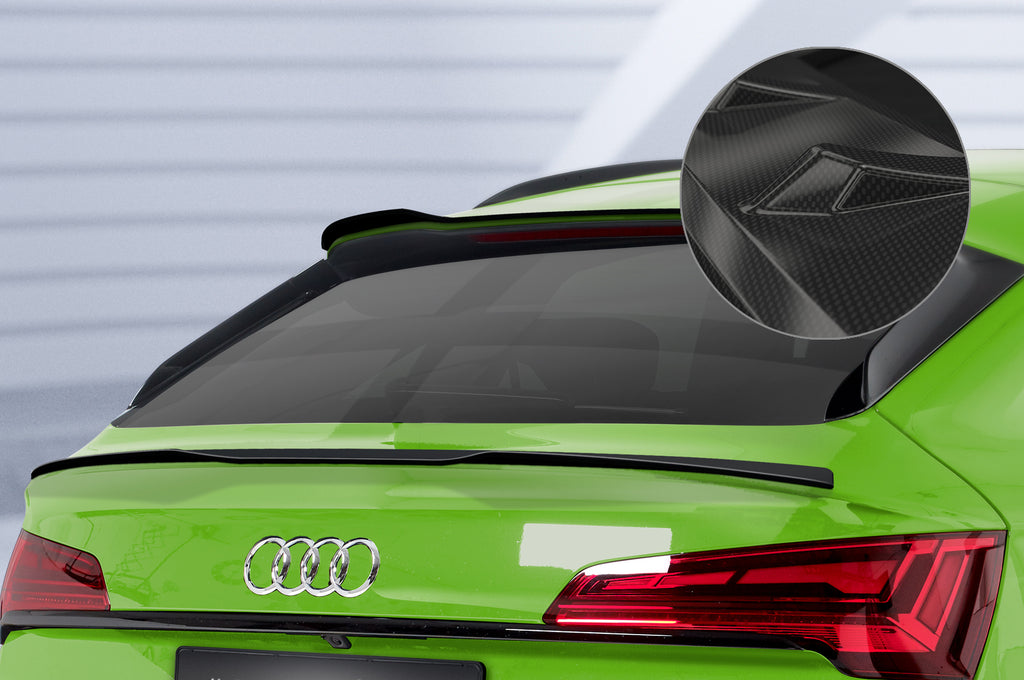 CSR Heckspoiler | Heckflügel mit ABE für Audi Q5 (FYT) Sportback HF872-C Carbon Look Hochglanz (keine Lackierung erforderlich)