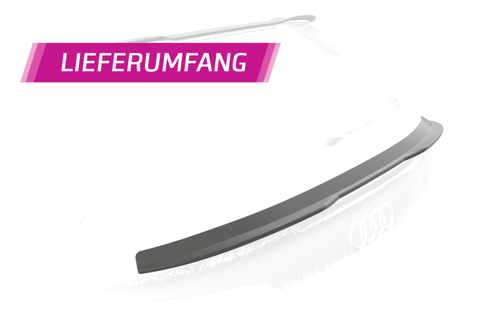 CSR Heckspoiler | Heckflügel mit ABE für Audi Q5 (FYT) Sportback HF872-S Strukturiert schwarz matt (keine Lackierung erforderlich)