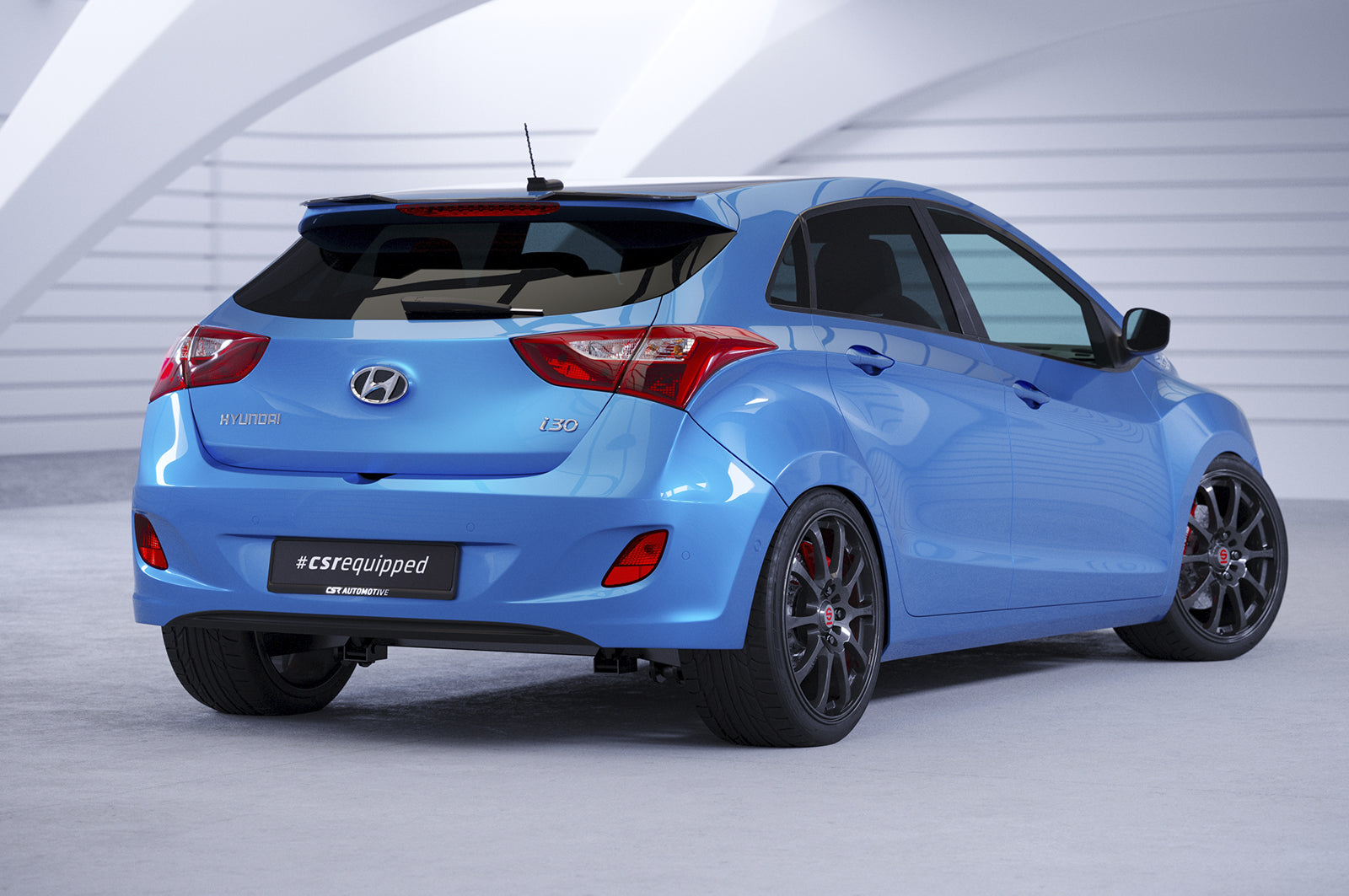 CSR Heckspoiler | Heckflügel mit ABE für Hyundai I30 (GD) HF873-S Strukturiert schwarz matt (keine Lackierung erforderlich)