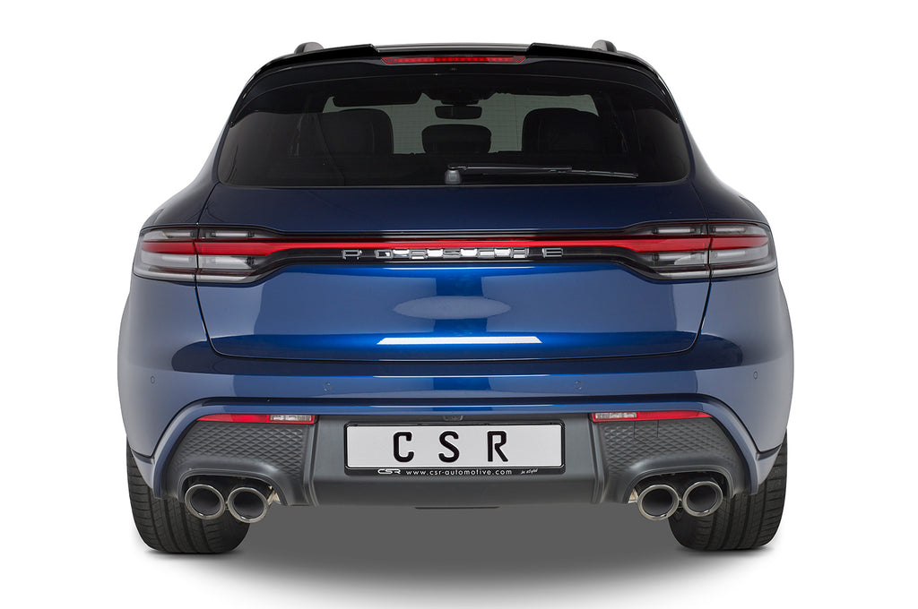 CSR Heckspoiler | Heckflügel mit ABE für Porsche Macan HF875-S Strukturiert schwarz matt (keine Lackierung erforderlich)
