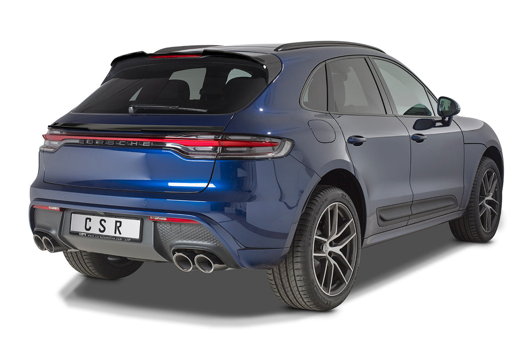 CSR Heckspoiler | Heckflügel mit ABE für Porsche Macan HF876-G Glossy schwarz Hochglanz (keine Lackierung erforderlich)