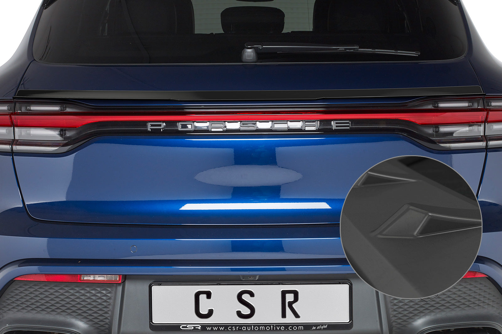 CSR Heckspoiler | Heckflügel mit ABE für Porsche Macan HF876-L Unlackiert roh (Lackierung erforderlich)