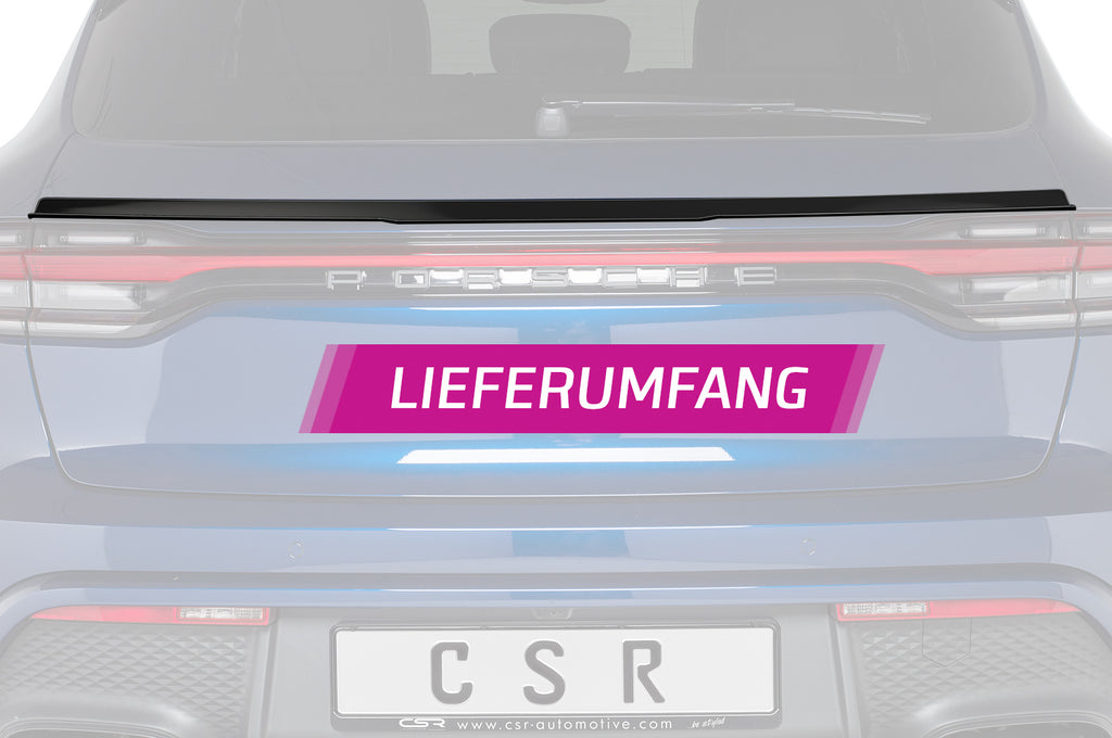 CSR Heckspoiler | Heckflügel mit ABE für Porsche Macan HF876-L Unlackiert roh (Lackierung erforderlich)