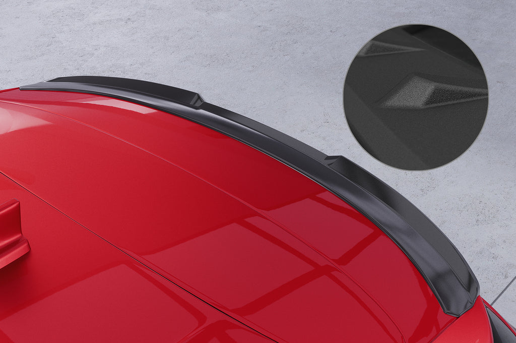 CSR Heckspoiler | Heckflügel mit ABE für Ford Focus MK4 Turnier HF877-S Strukturiert schwarz matt (keine Lackierung erforderlich)