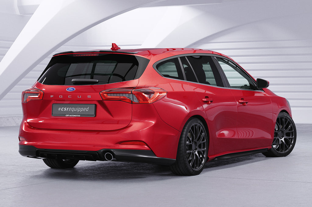 CSR Heckspoiler | Heckflügel mit ABE für Ford Focus MK4 Turnier HF877-S Strukturiert schwarz matt (keine Lackierung erforderlich)