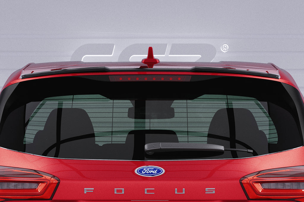 CSR Heckspoiler | Heckflügel mit ABE für Ford Focus MK4 Turnier HF877-S Strukturiert schwarz matt (keine Lackierung erforderlich)
