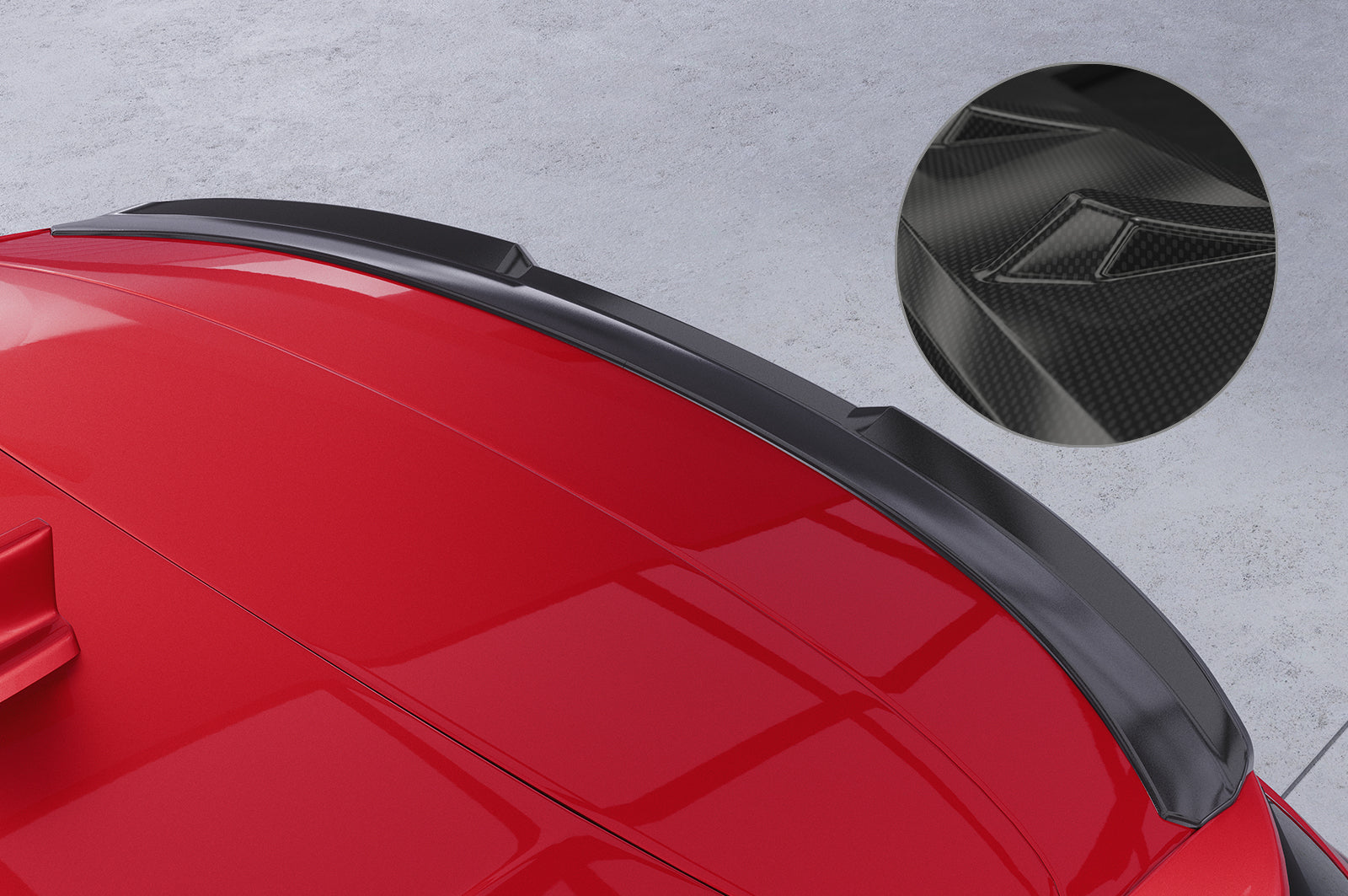 CSR Heckspoiler | Heckflügel mit ABE für Ford Focus MK4 Turnier HF877-C Carbon Look Hochglanz (keine Lackierung erforderlich)