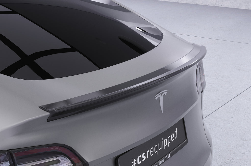 CSR Heckspoiler | Heckflügel mit ABE für Tesla Model Y HF878-S Strukturiert schwarz matt (keine Lackierung erforderlich)