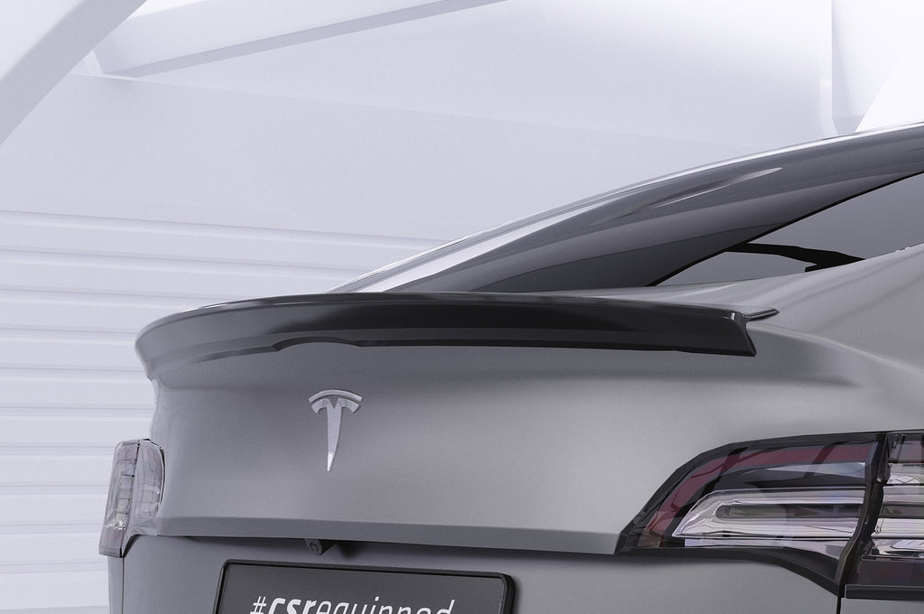 CSR Heckspoiler | Heckflügel mit ABE für Tesla Model Y HF878-S Strukturiert schwarz matt (keine Lackierung erforderlich)