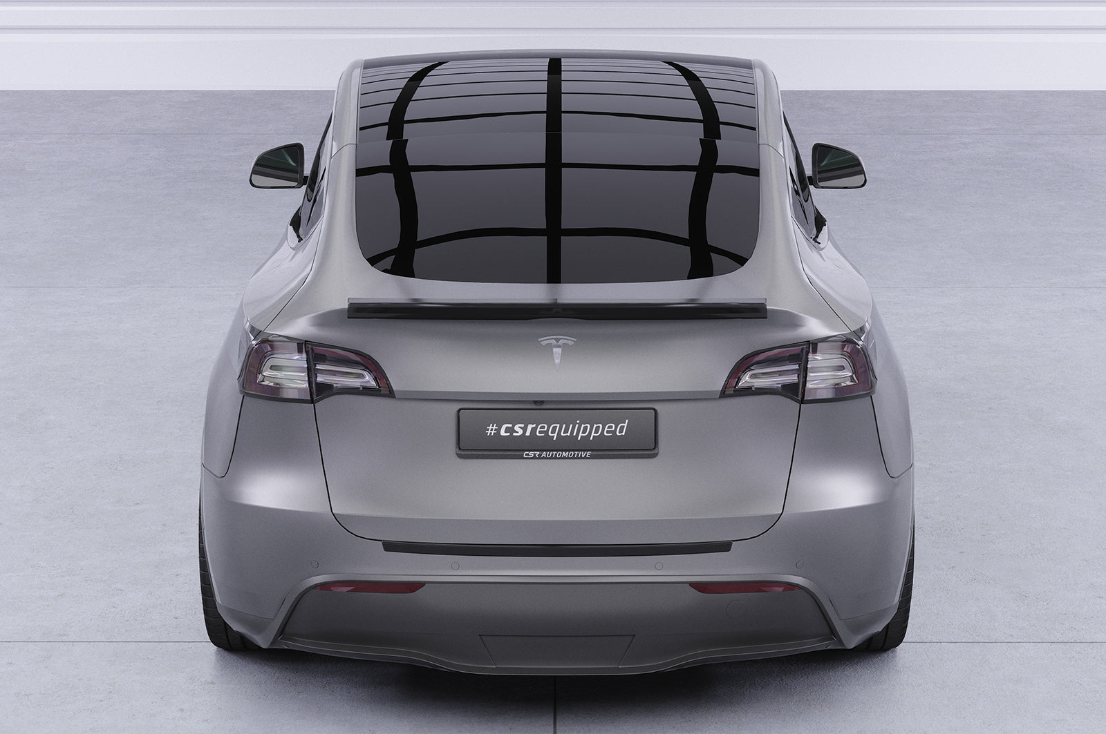 CSR Heckspoiler | Heckflügel mit ABE für Tesla Model Y HF878-S Strukturiert schwarz matt (keine Lackierung erforderlich)